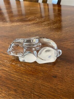 Princess House Clear Crystal Bunny Rabbit Figurine - 24% lead crystal